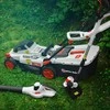 Sodo priežiūros rinkinys (vejapjovė, krūmapjovė, lapų pūstuvas), Elem Garden Technic