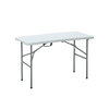 Sulankstomas lauko stalas HATIS, 122 x 60 x 50/74 cm, baltas