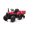Super Toys Vaikiškas elektrinis traktorius su priekaba HATIS, raudonas/juodas