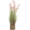 Dirbtinė gėlė SODE H87cm, violetinė campanula, žolė su vazonu