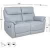 Home4you Sofa-reglaineris BOWEN Smėlio/Pilkšva spalva