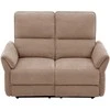 Home4you Sofa-reglaineris DAMIKA Dvivietė Šviesiai ruda