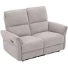 Home4you Sofa-reglaineris DAMIKA 2 vietų Elektrinis Pilka