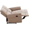 Home4you Sofa-reglaineris DAMIKA Dvivietė Šviesiai ruda