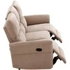 Home4you Sofa-reglaineris DAMIKA Trivietė Šviesiai ruda