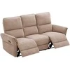 Home4you Sofa-reglaineris DAMIKA Trivietė Šviesiai ruda