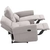 Home4you Sofa-reglaineris DAMIKA Trivietė Elektrinė Pilka