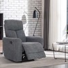 Fotelis Home4You Atlošiamas krėslas GEMMA su rankiniu mechanizmu, pilkas