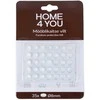 Home4You Baldus apsaugantys silikono padukai, diametras 8 mm, 35 vnt., skaidrūs