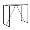 Home4you Baro stalas SEAFORD 120x60xH105cm, juodas