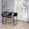 Home4you Baro stalas SEAFORD 120x60xH105cm, juodas