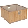 Home4You Krepšys MAX BAMBOO 30x30xH17cm