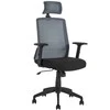 Home4you Biuro kėdė BRAVO 62x53x107-114,5 cm juoda, nugaros atrama: tinklinis audinys