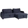Home4You Mėlyna Kampinė sofa-lova CLOUD mėlyna