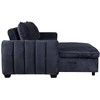 Home4You Mėlyna Kampinė sofa-lova CLOUD mėlyna