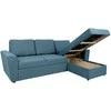 Home4you Kampinė sofa lova INGMAR, šviesiai mėlyna