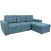 Home4you Kampinė sofa lova INGMAR, šviesiai mėlyna