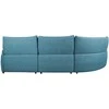 Home4you Kampinė sofa CANNES LC Elektrinis reklaineris, pilkai mėlyna
