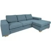Home4you Kampinė sofa DAGMAR šviesiai mėlyna