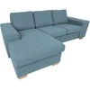 Home4you Kampinė sofa DAGMAR šviesiai mėlyna