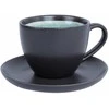 Home4You Mėlyna Cup/saucer RITA 300ml, juodas/mėlynas