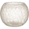 Home4You Žvakidė „CRACK“, D15 x H12,5 cm, stiklinė
