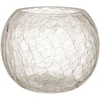 Home4You Žvakidė „CRACK“, skersmuo 20 cm, aukštis 15,5 cm, stiklinė