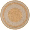 Home4You Carpet SELITA kilimas D100cm, natūralus/pilkas