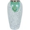 Home4You Keraminė vaza TITAN STONE H32cm, žalia/balta tekstūra