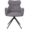 Home4You Chair CHANA swivel, pilkas