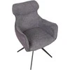 Home4You Chair CHANA swivel, pilkas