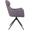 Home4You Chair CHANA swivel, pilkas
