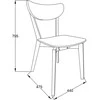 Home4You Chair ROXBY baltas