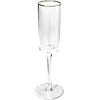 Home4You Šampano taurės su auksiniu kraštu, 2 vnt., aukštis 24,1 cm, 270 ml