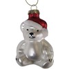 Kalėdinis papuošalas JOY BEAR 8cm, stiklas