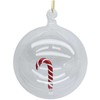 Home4You Kalėdinis papuošalas JOY CANDY GLASS D8cm, stiklas