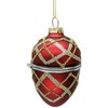 Kalėdinis papuošalas JOY EGG Raudonas 9,5cm, stiklas