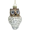 Kalėdinis papuošalas JOY OWL 11cm, stiklas