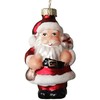 Kalėdinis papuošalas JOY SANTA 8cm, stiklas