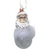 Kalėdinis papuošalas JOY SANTA BALL 14cm, stiklas