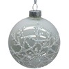 Home4You Kalėdinis papuošalas JOY SNOWFLAKE D8cm, stiklas