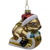 Kalėdinis papuošalas JOY SQUIRREL 9cm, stiklas