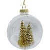 Kalėdinis papuošalas JOY TREE GOLD D8cm, stiklas