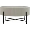 Fotelis Home4You Kavos staliukas ASHER D80xH40cm Pilkas