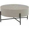 Fotelis Home4You Kavos staliukas ASHER D80xH40cm Pilkas