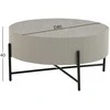 Fotelis Home4You Kavos staliukas ASHER D80xH40cm Pilkas