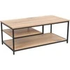 Home4You Kavos staliukas DIMITRA 100x50xH40cm Rustic/Juoda