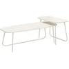 Home4You Kavos staliukai DUO 2vnt. 120x48xH40cm 75x40xH48cm