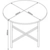 Home4You Kavos staliukas HANNES 50x50xH40cm Rustic Melaminas