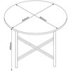 Home4You Kavos staliukas HANNES 60x60xH48cm Rustic Melaminas